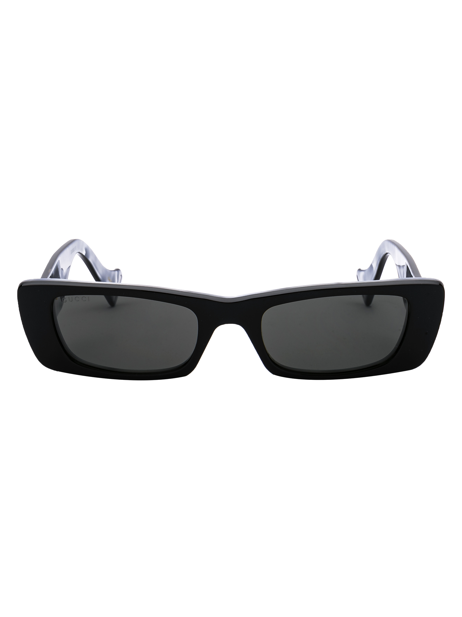 Gucci Women's 001 Black Black Grey Gg0516s 001 Black Grey Acetate Sunglasses