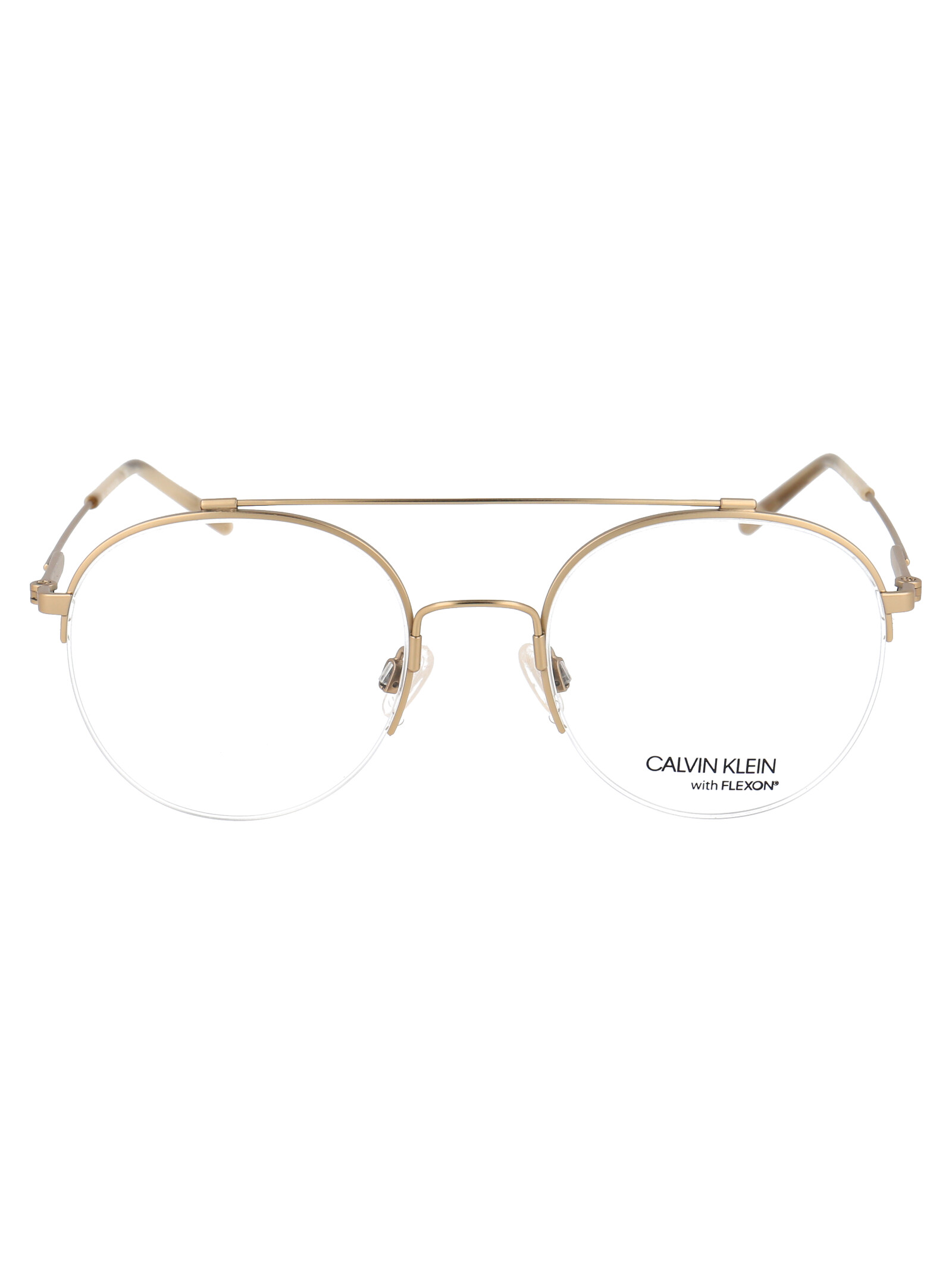 Calvin Klein Ck19144f 716 Satin Light Gold Metal Optical - Men