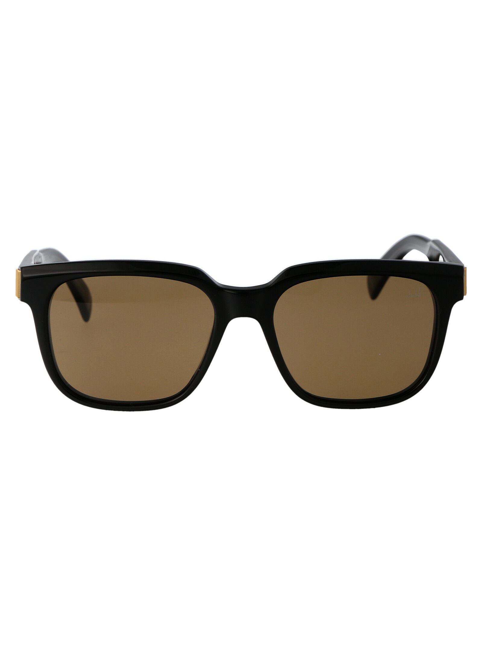 Dunhill Unisex 001 Black Black Brown Du0002s 001 Black Brown Acetate Sunglasses