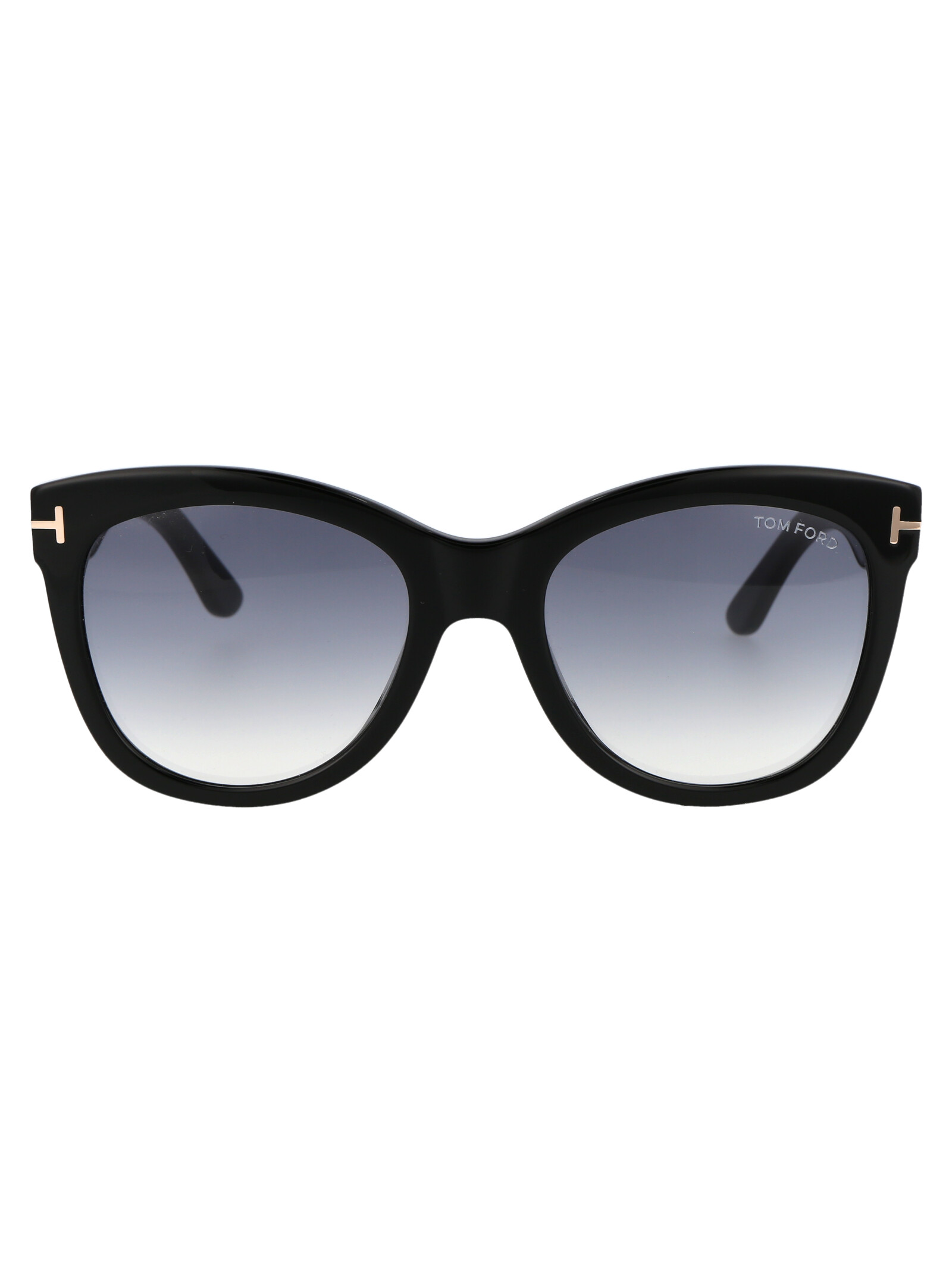 Tom Ford Women's Nero Lucido / Fumo Grad Wallace Acetate Sunglasses
