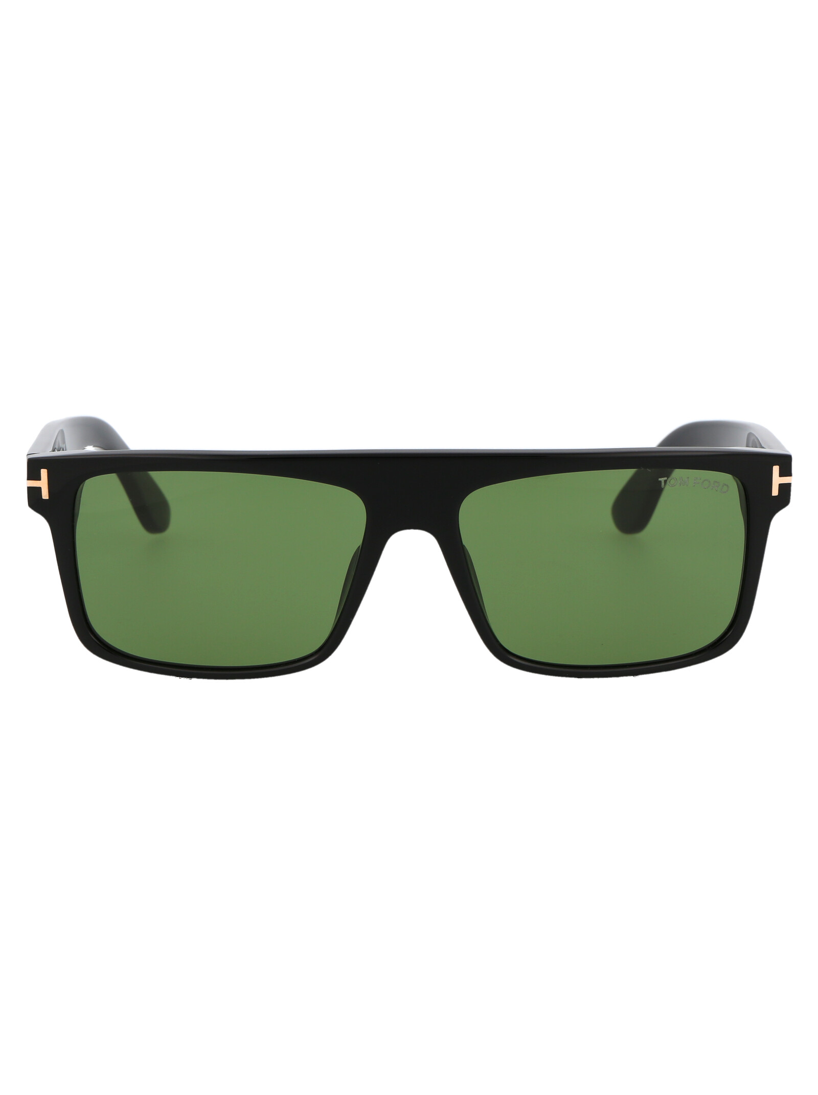 Tom Ford Men's 01N Nero Lucido / Verde Philippe-02 Acetate Sunglasses