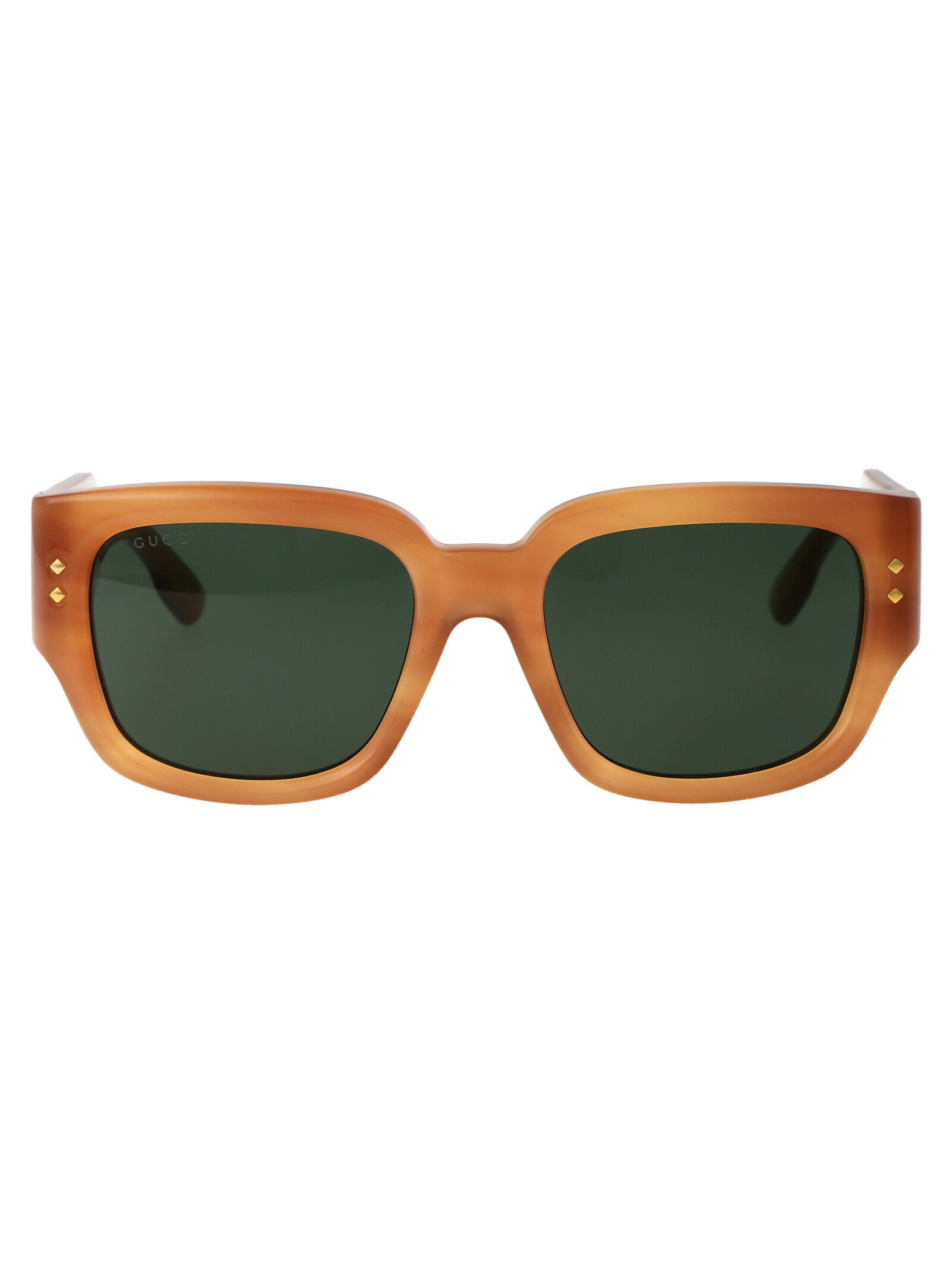 Gucci Men's 004 Havana Havana Green Gg1261s 004 Havana Green Acetate Sunglasses