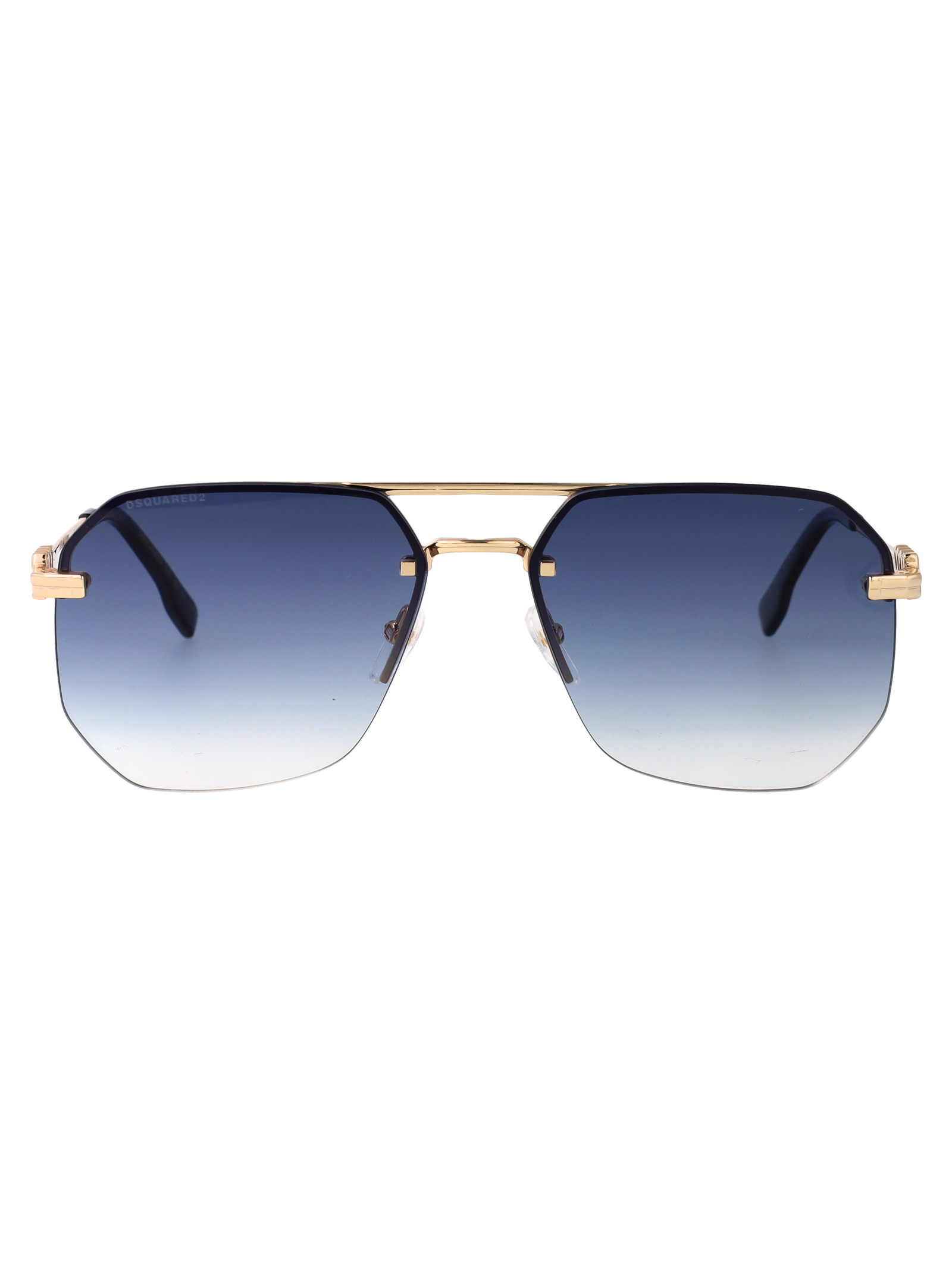 Dsquared2 Men's Gold Blue D2 0103-S Metal Sunglasses