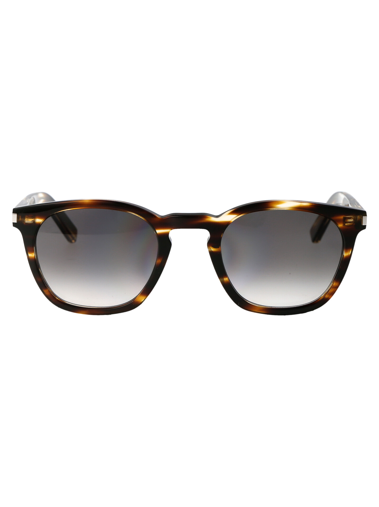 Saint Laurent Unisex Havana-Havana-Grey Sl 28 Acetate Sunglasses