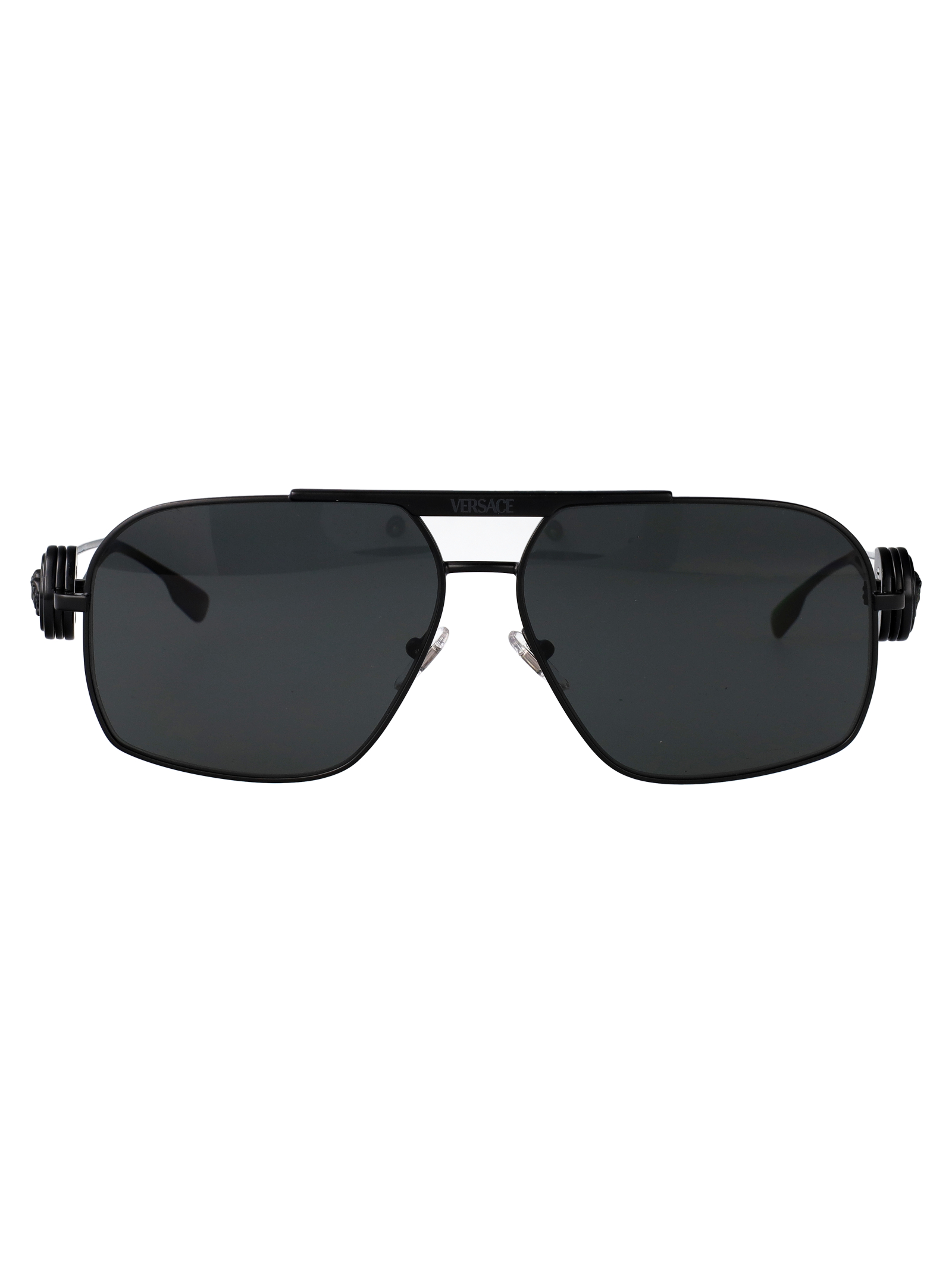 Versace 0ve2269 143387 Matte Black Steel Sunglasses - Men