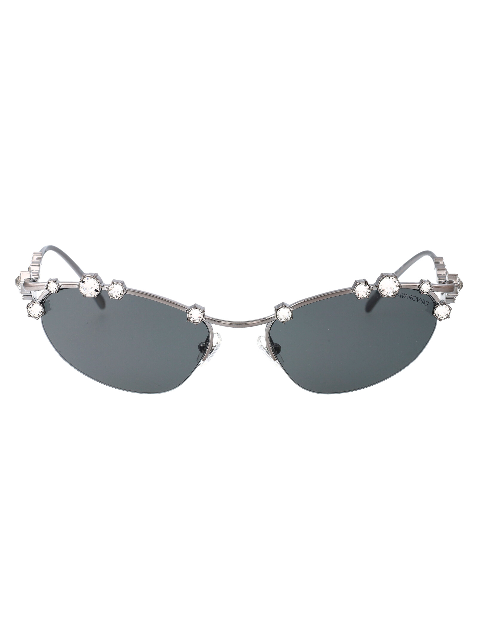 Swarovski Women's 400987 Gunmetal 0Sk7016 Metal Sunglasses