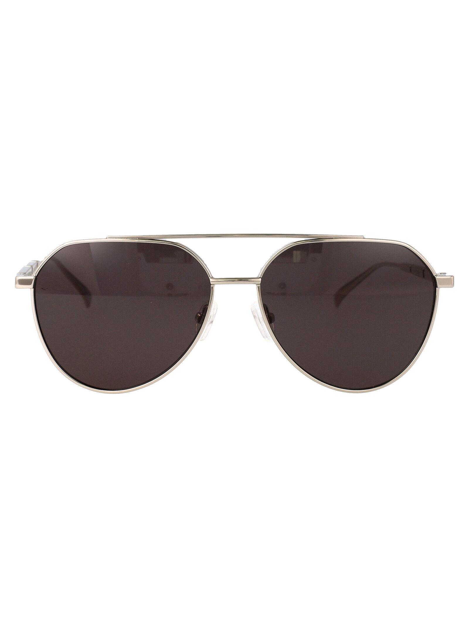 Alexander Mcqueen Men's Silver-Silver-Grey Am0478s Metal Sunglasses