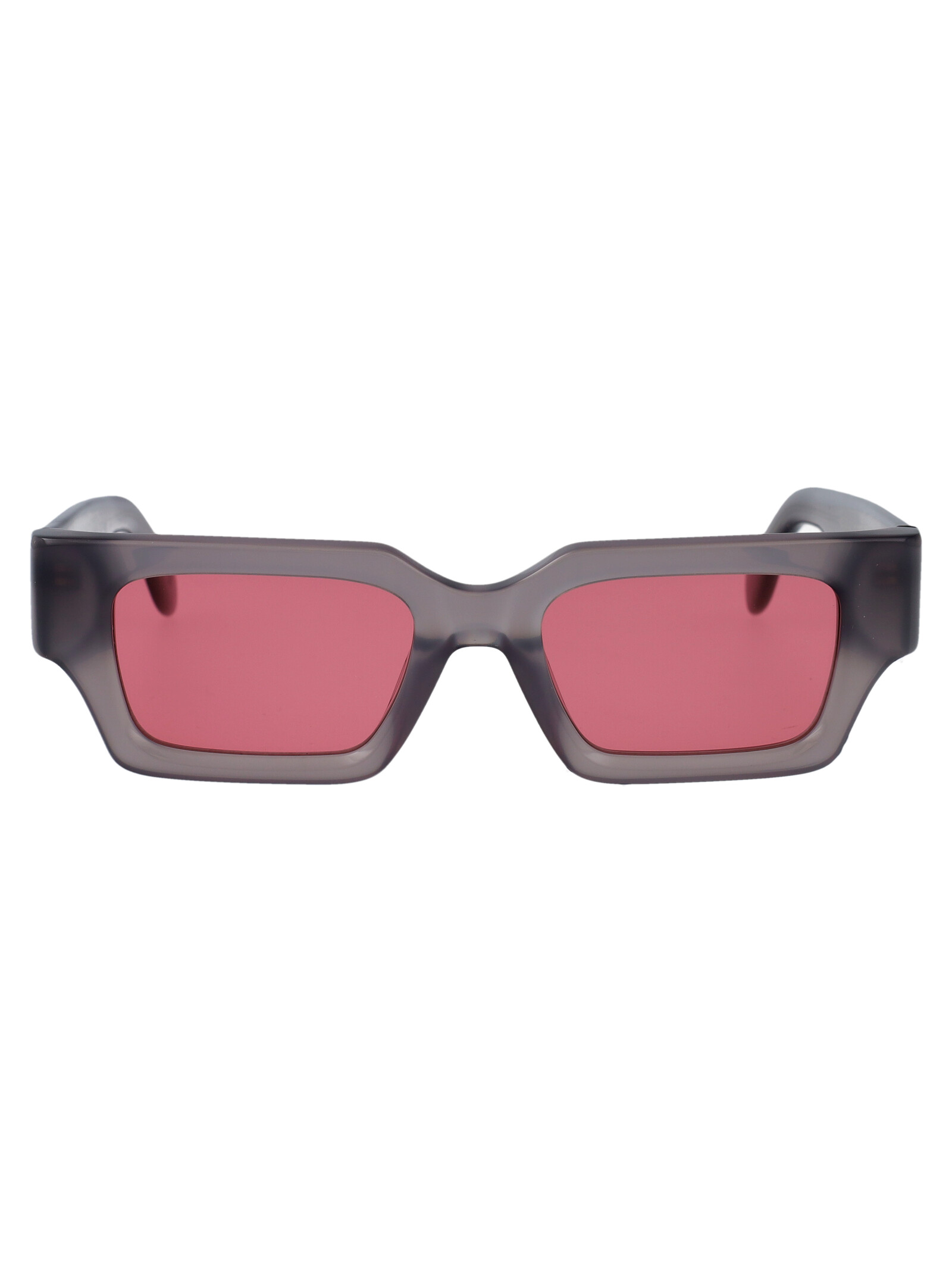 Palm Angels Unisex Grey Peach Orange Hyde Acetate Sunglasses