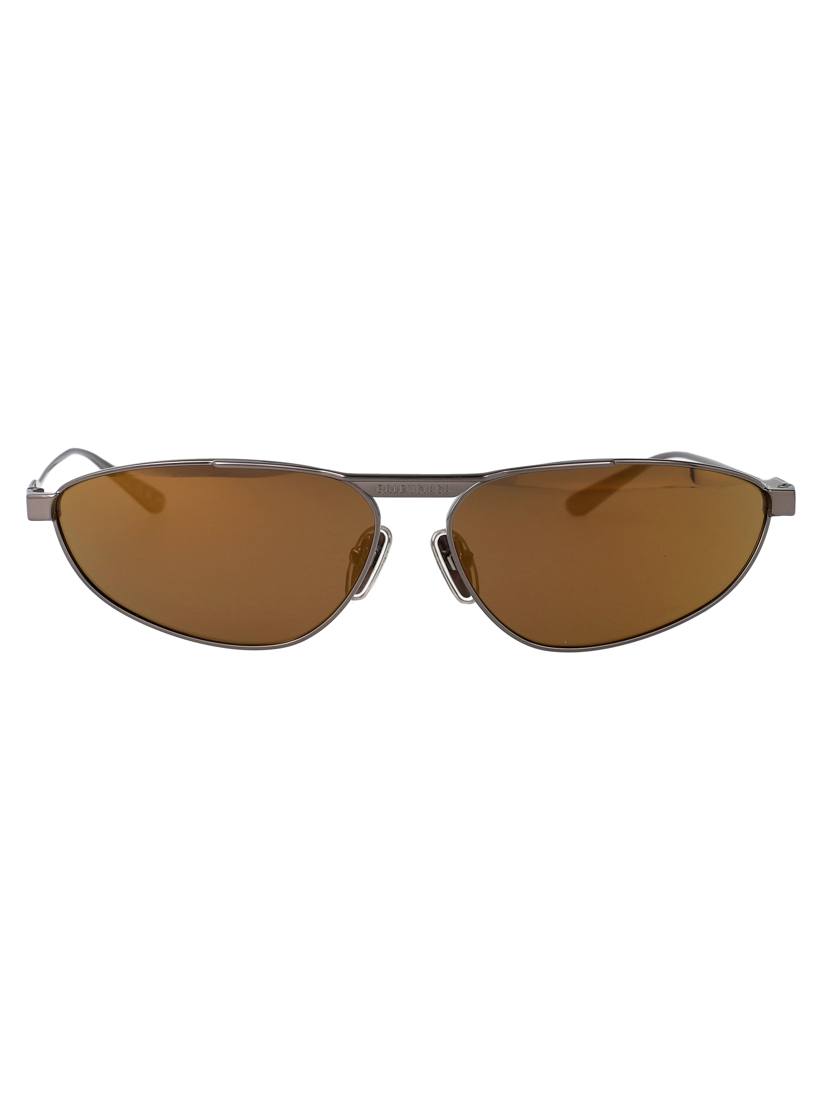 Balenciaga Unisex Ruthenium-Ruthenium-Bronze Bb0417s Metal Sunglasses