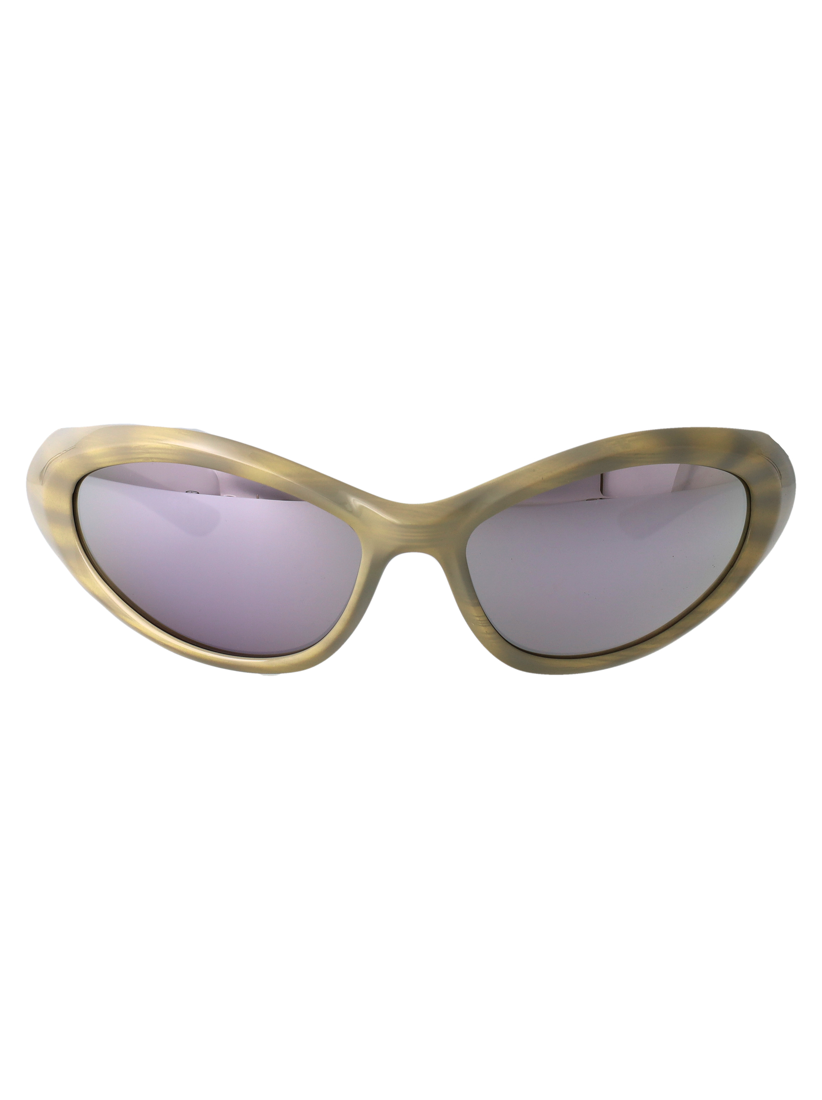 Balenciaga Unisex Ivory-Ivory-Silver Bb0384s Bio Injected Sunglasses