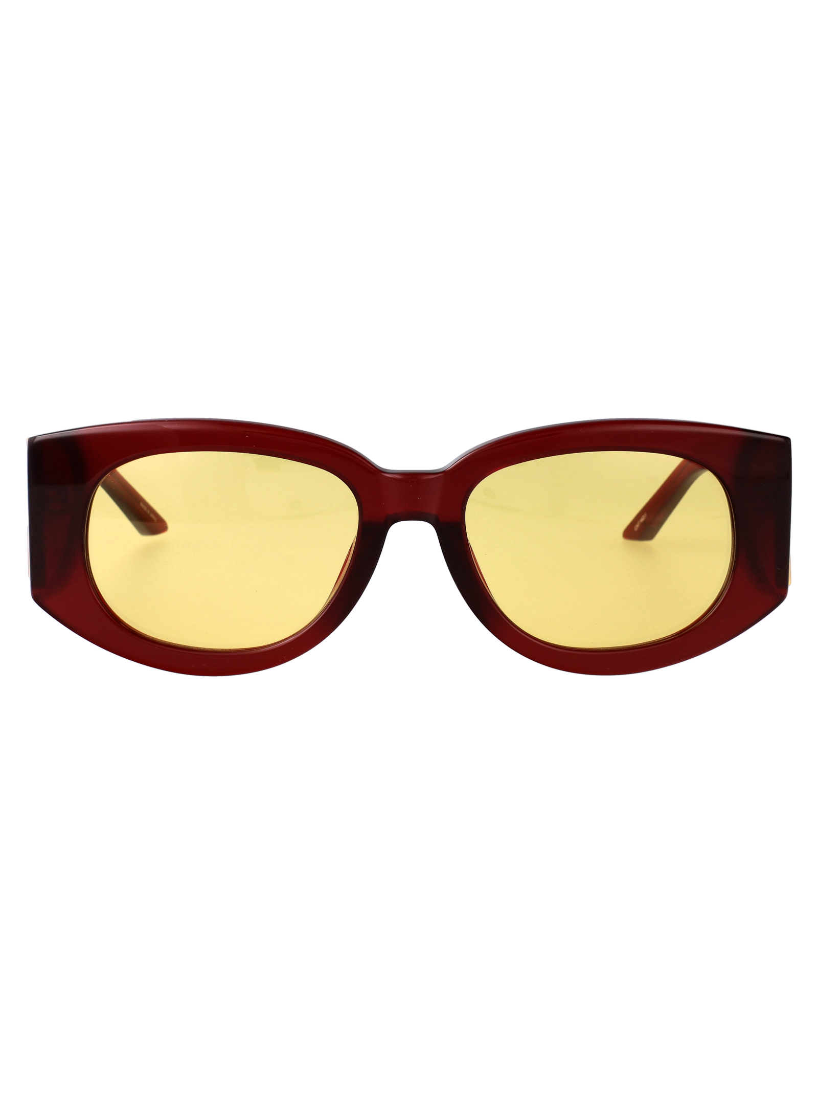Casablanca Unisex Wine / Gold Gabrielle Acetate Sunglasses