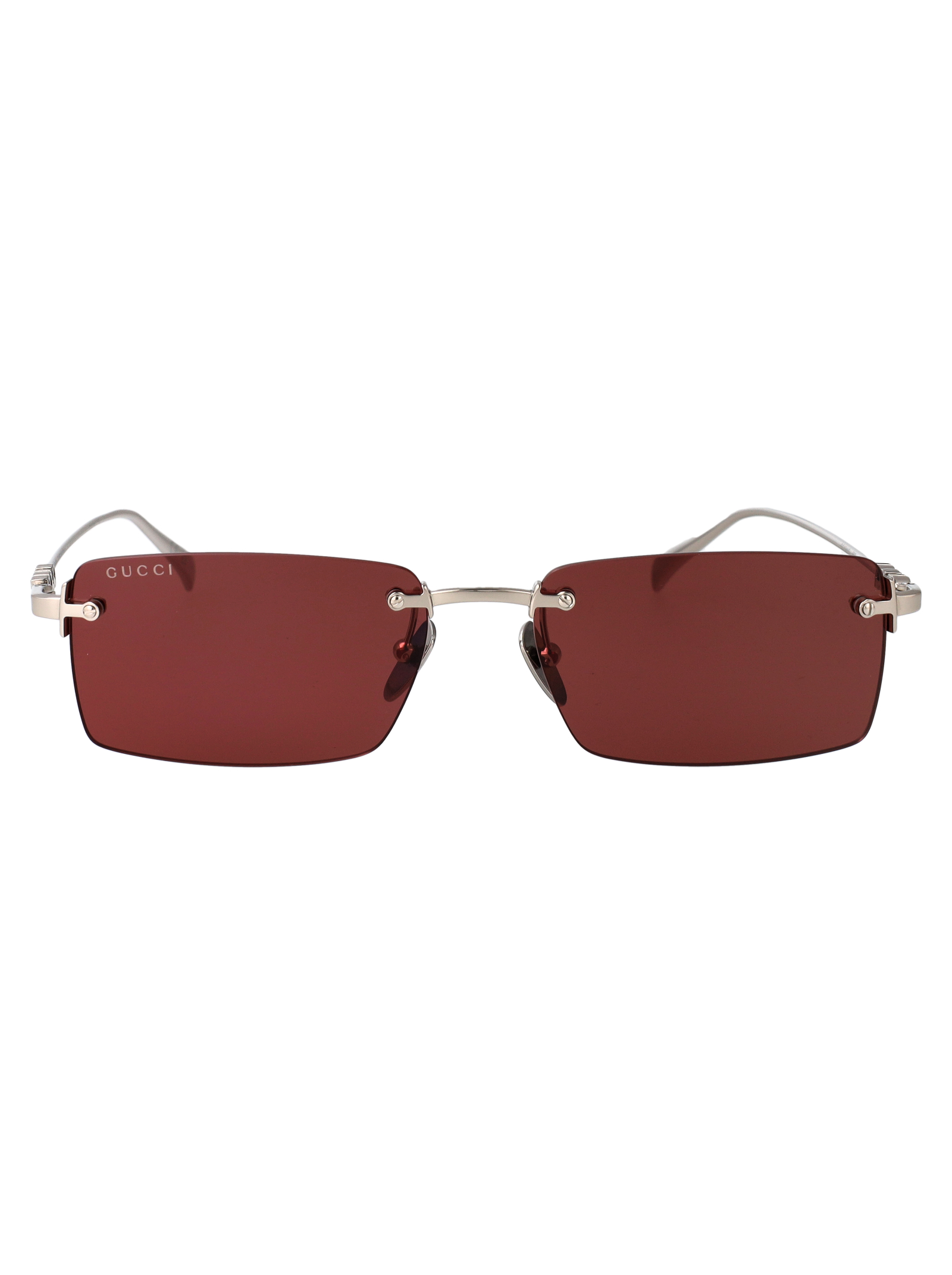 Gucci Gg1941s 003 Silver-silver-red Metal Sunglasses - Men