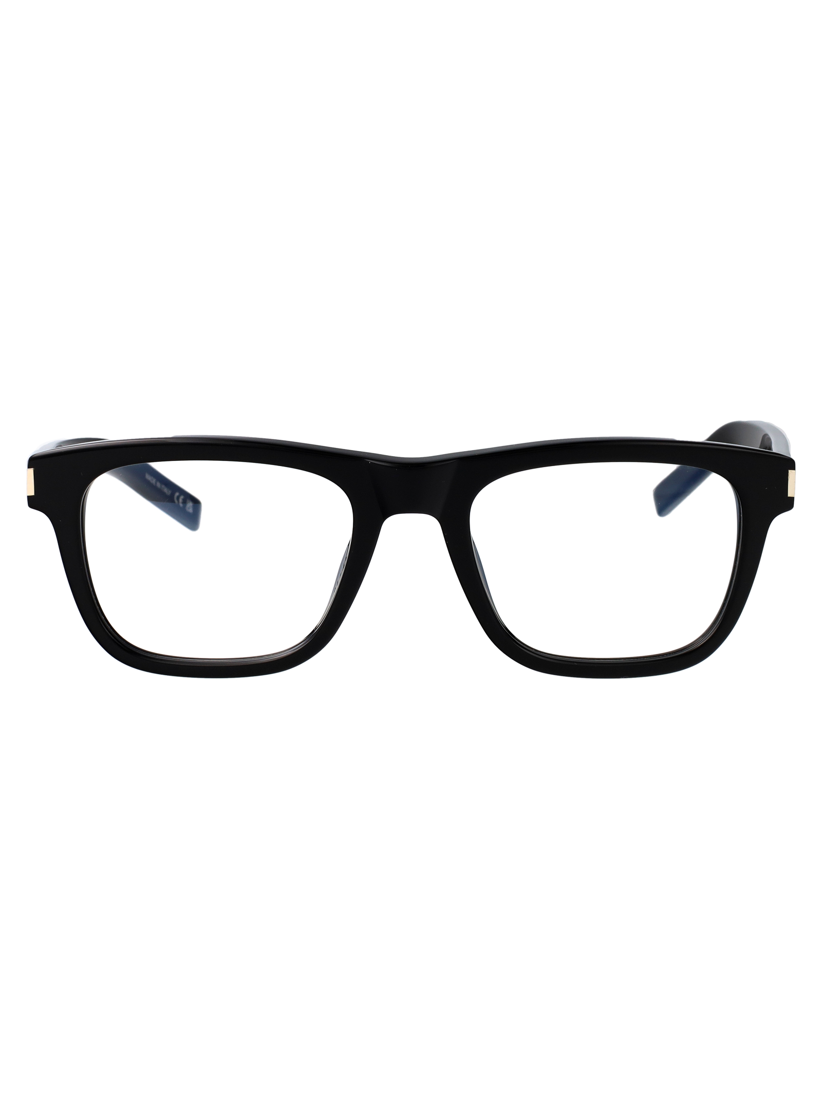 Saint Laurent Unisex Black-Black-Transparent Sl 819 Opt Recycled Acetate Optical