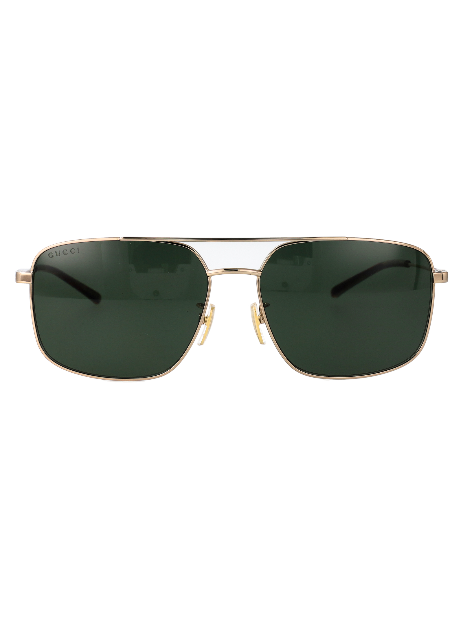 Gucci Men's Gold-Gold-Green Gg2096sa Metal Sunglasses