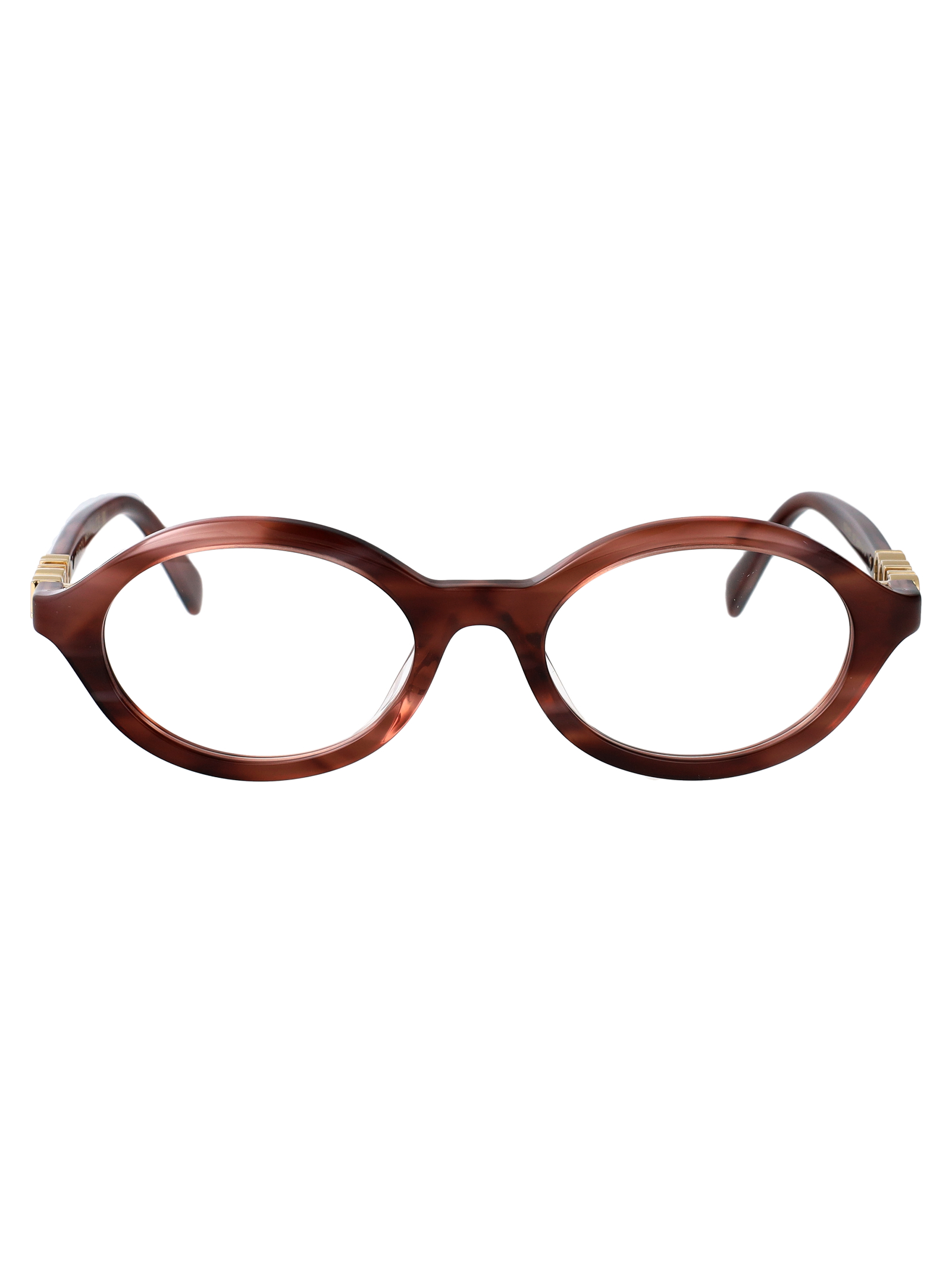 Gucci Gg2153o 003 Havana-havana-transparent Acetate Optical - Women