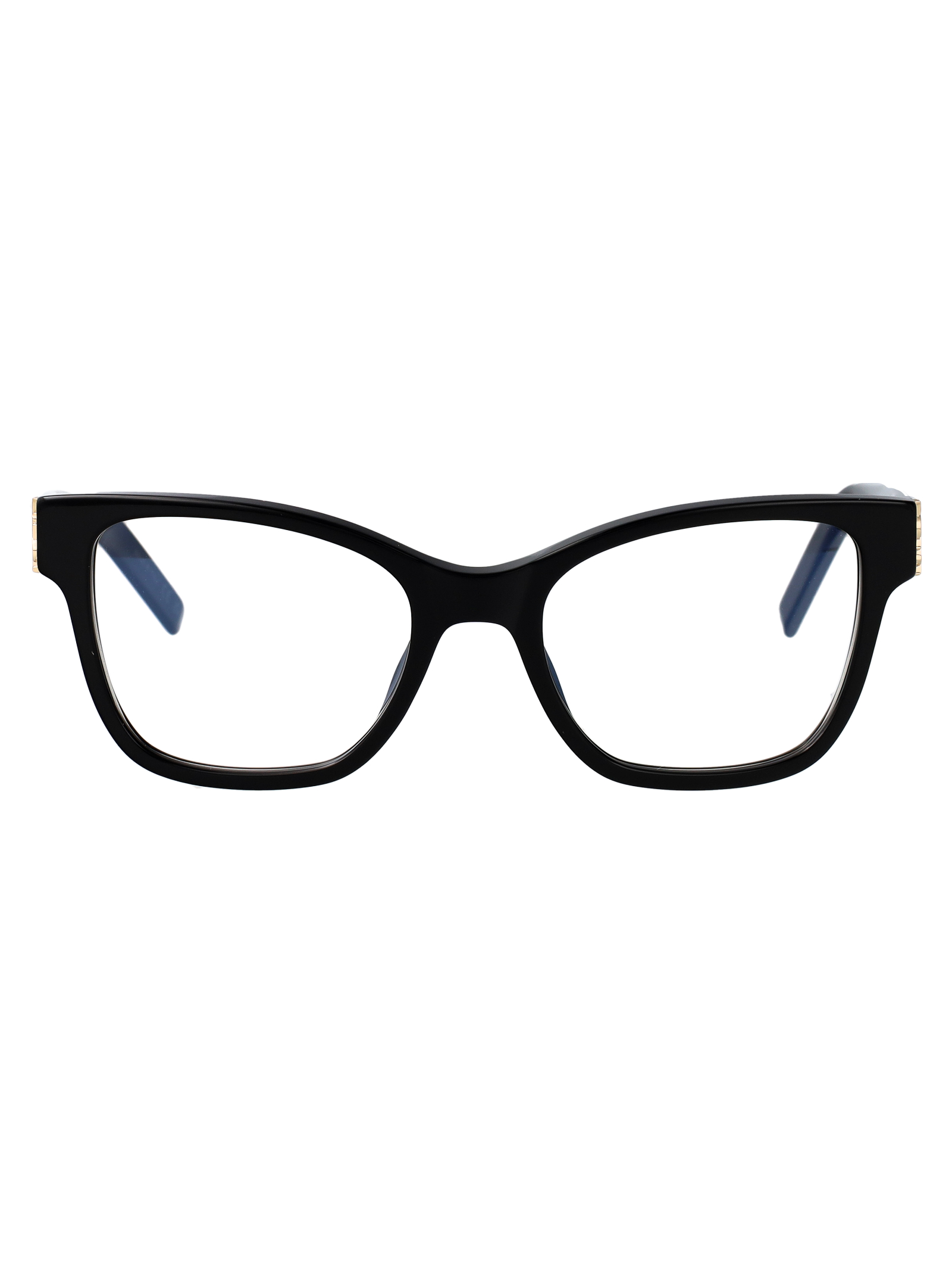 Saint Laurent Women's Black-Black-Transparent Sl M158 Acetate Optical