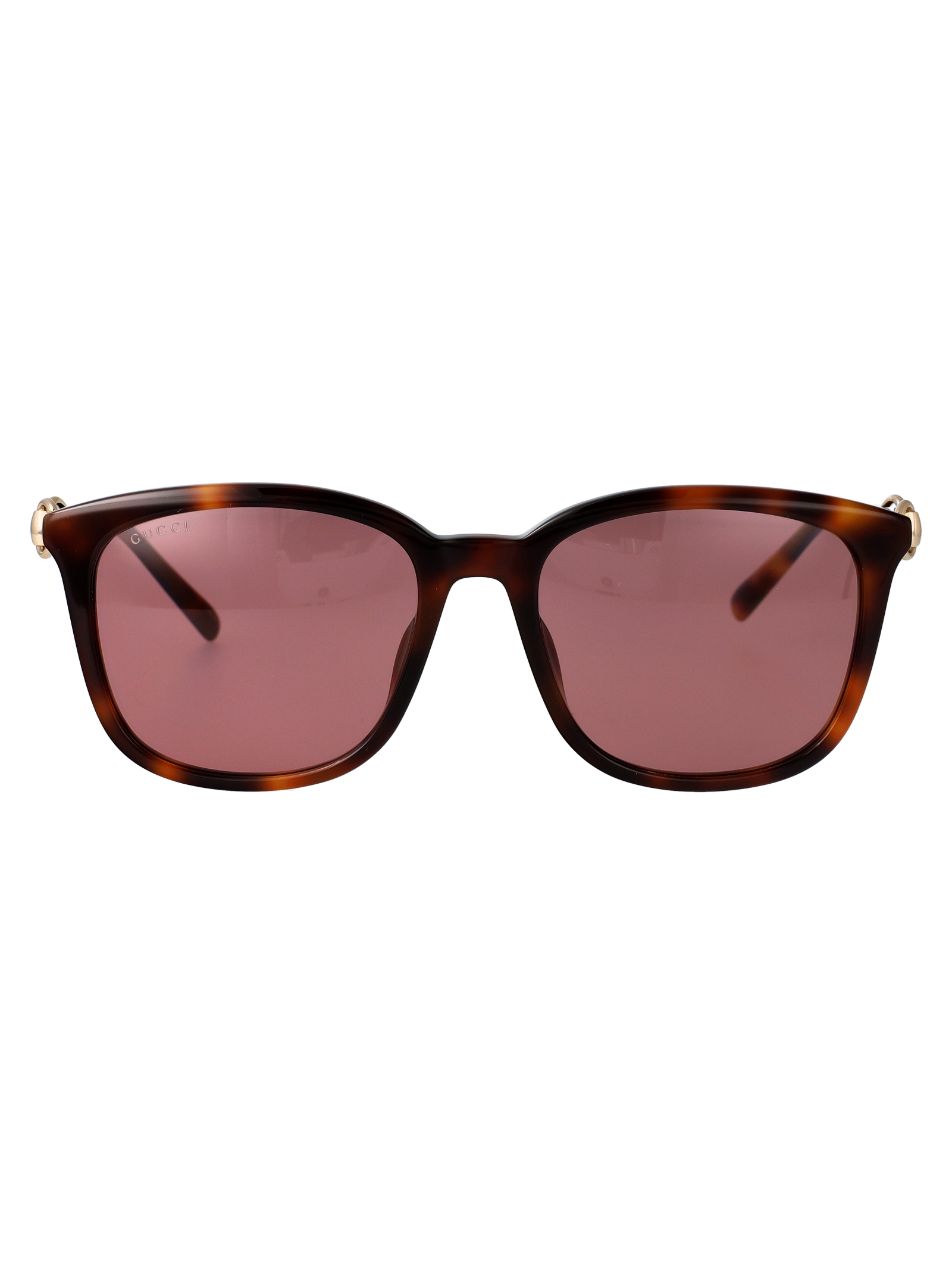 Gucci Gg2057sk 003 Havana-havana-red Acetate Sunglasses - Women
