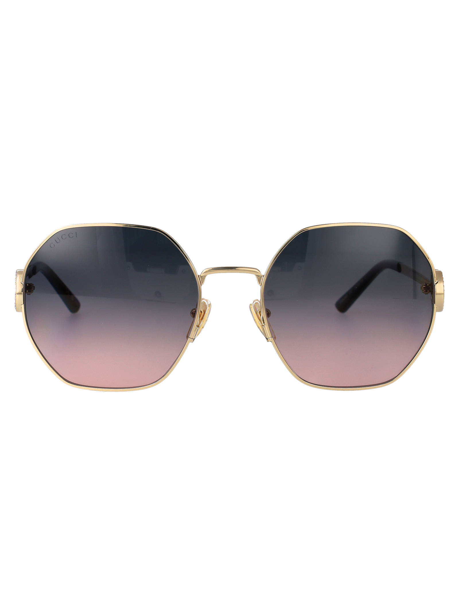 Gucci Gg2046s 002 Gold-gold-grey Metal Sunglasses - Women