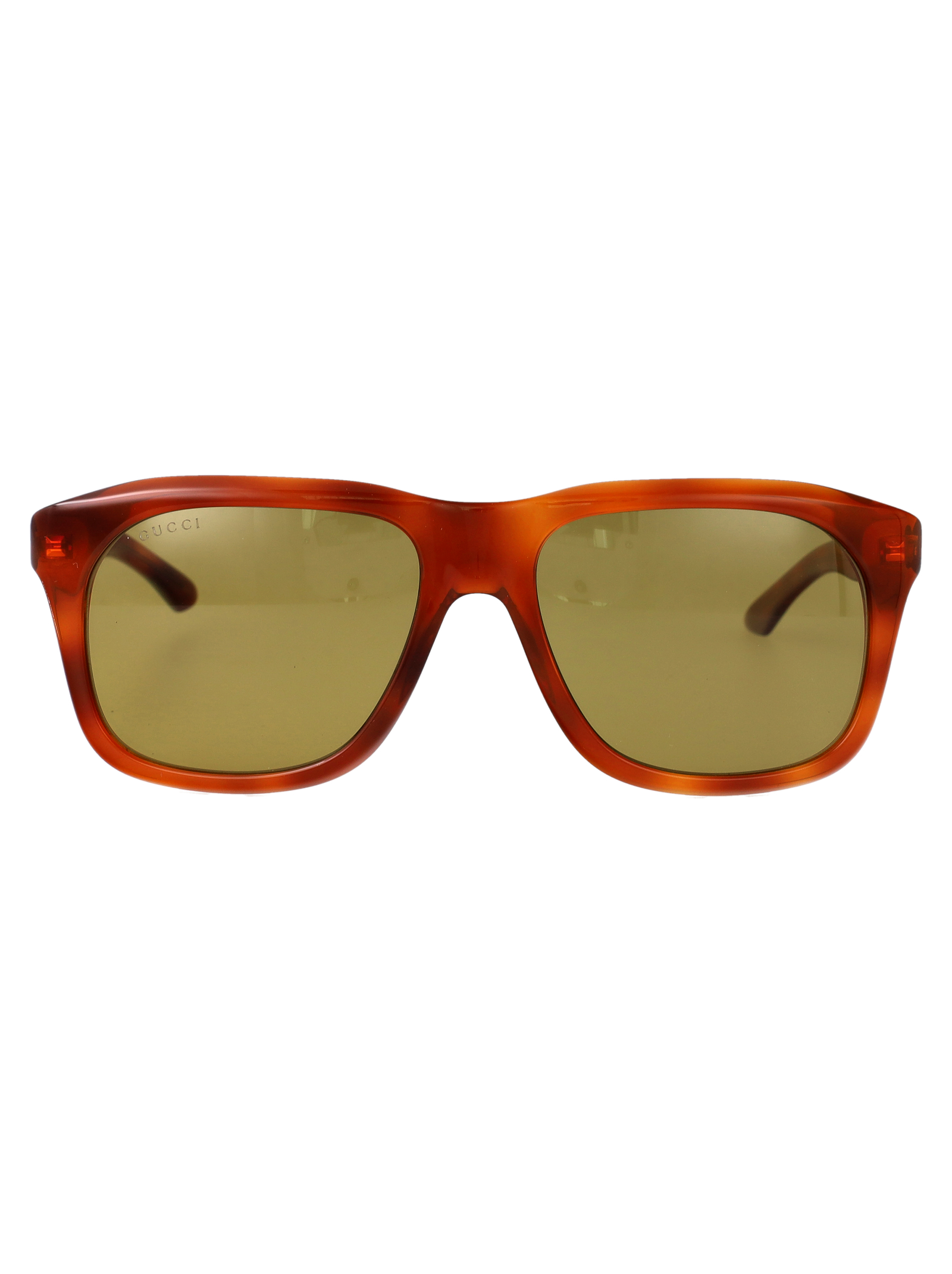 Gucci Gg2077s 005 Havana-havana-green Acetate Sunglasses - Men