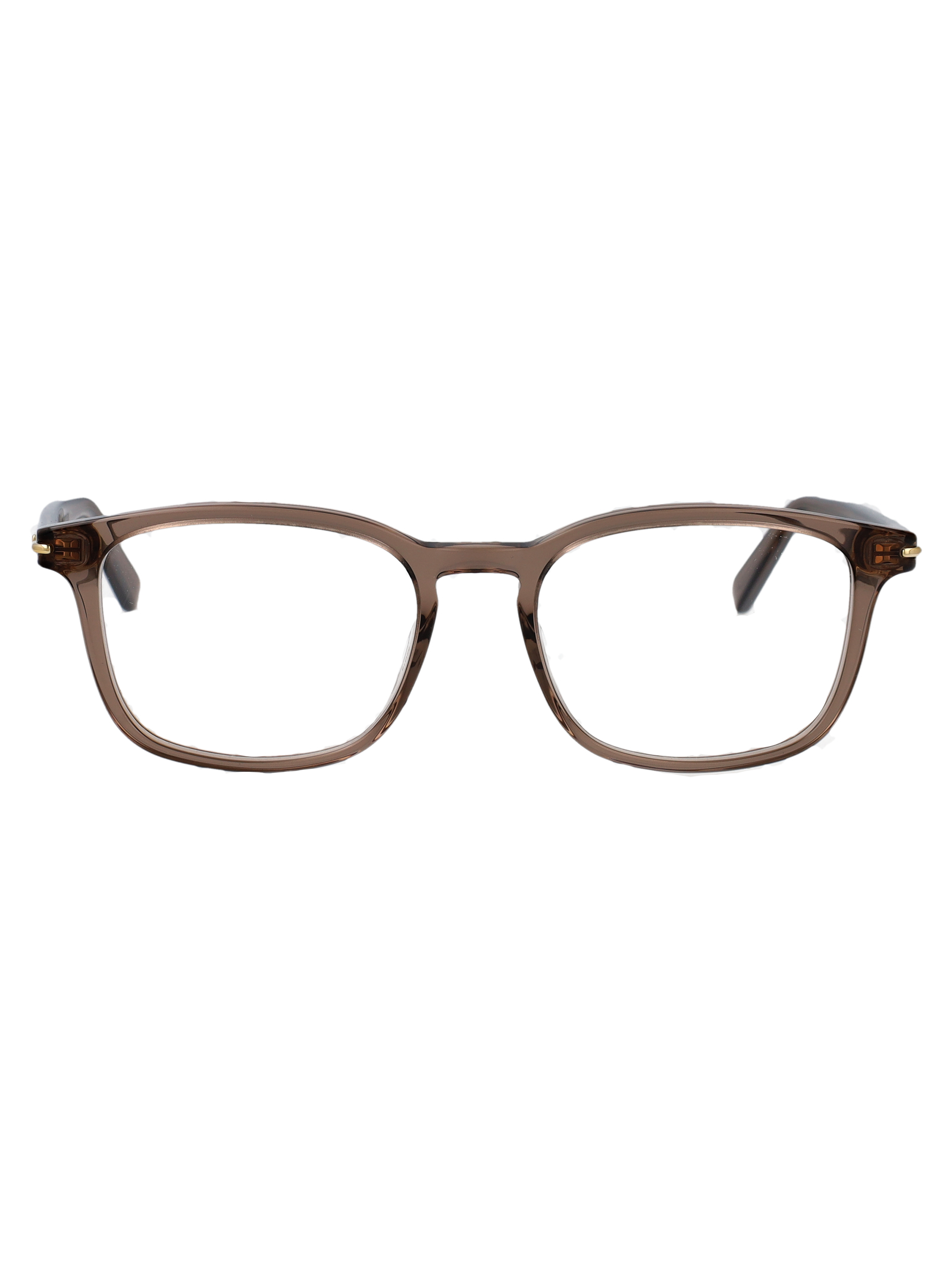 Gucci Gg2129o 003 Brown-brown-transparent Acetate Optical - Men
