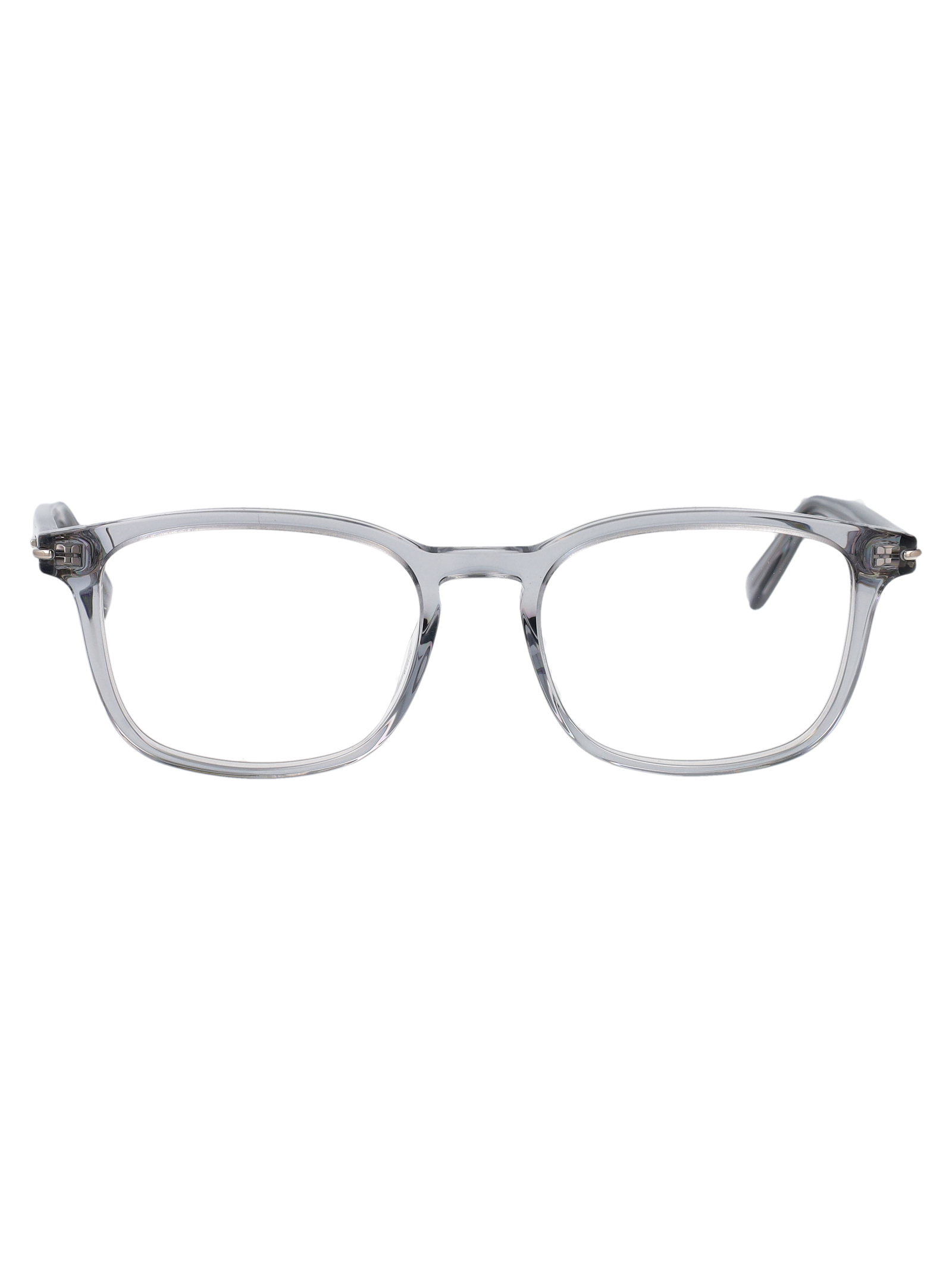Gucci Gg2129o 004 Grey-grey-transparent Acetate Optical - Men