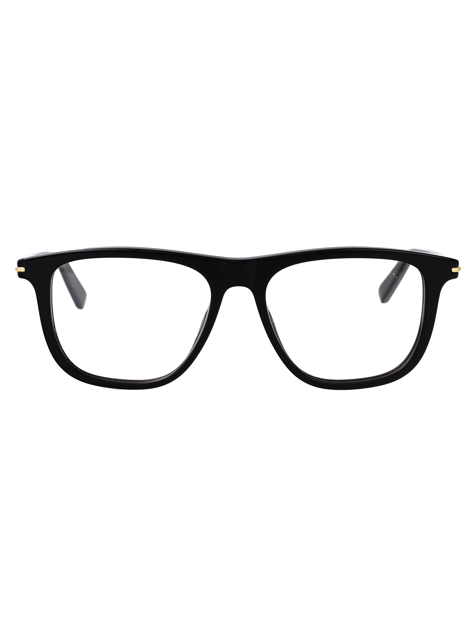 Gucci Gg2130o 001 Black-black-transparent Acetate Optical - Men