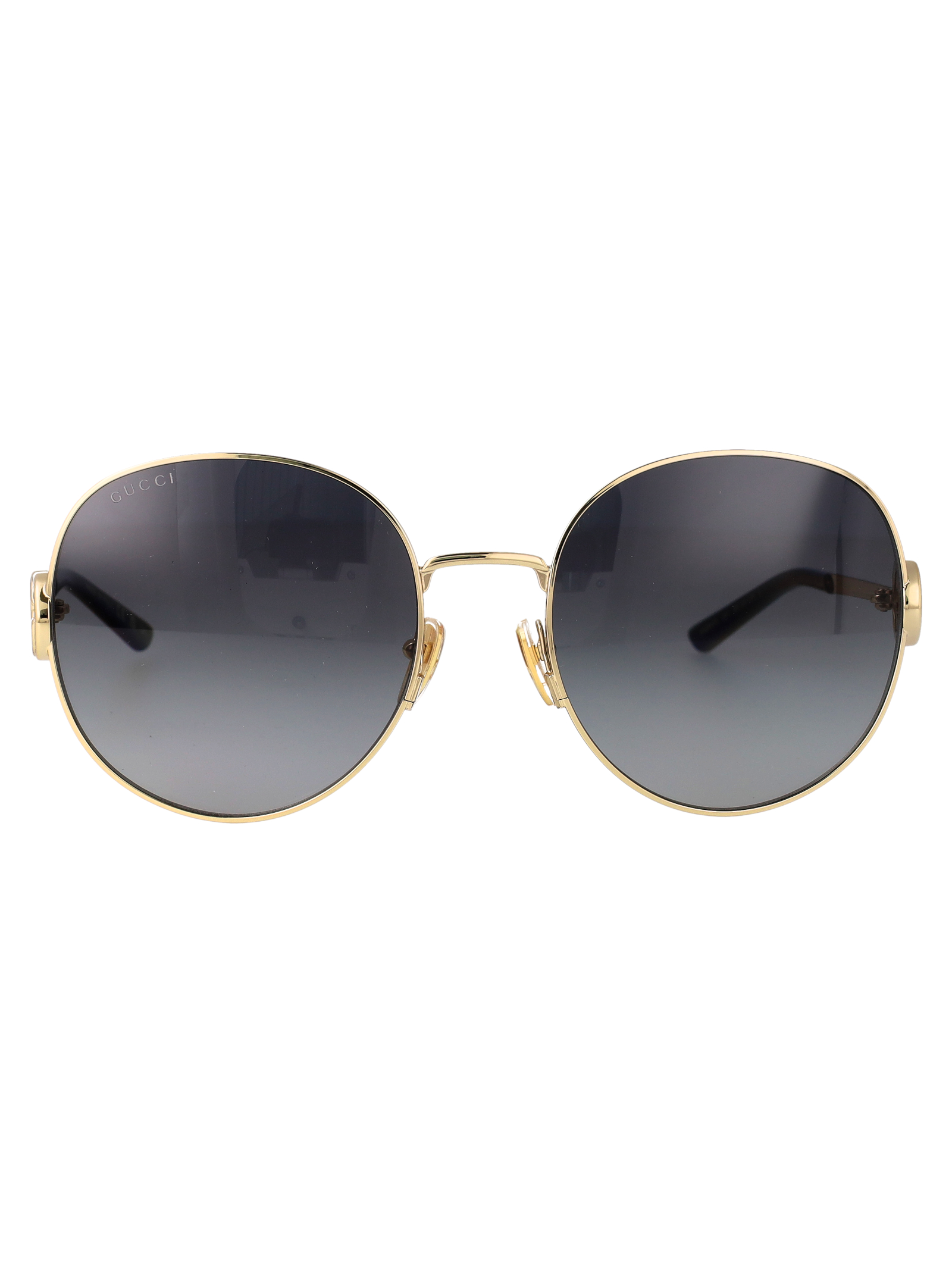 Gucci Gg2047s 001 Gold-gold-grey Metal Sunglasses - Women